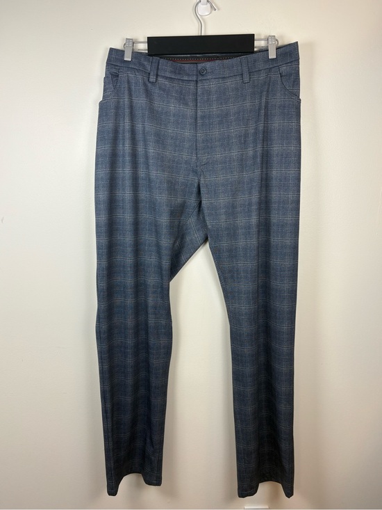 Ballin Other - NWOT Ballin Men’s Blue Check Dress Pants, Size 48x34 Stretch Waist Big & Tall